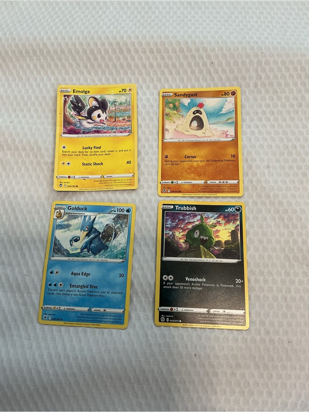Pokemon Yellow, Blue, Black Card Set